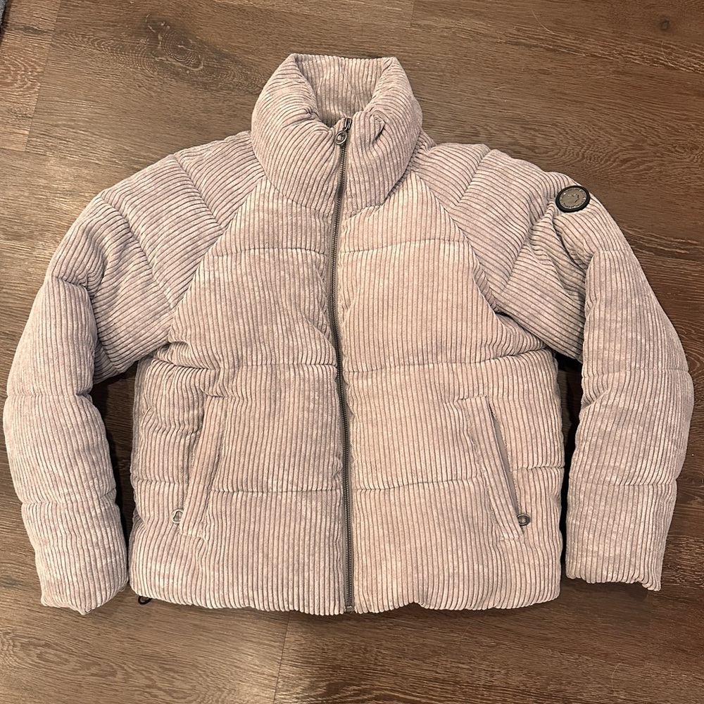 Noize Cozy Corduroy Puffer Jacket lavender size small